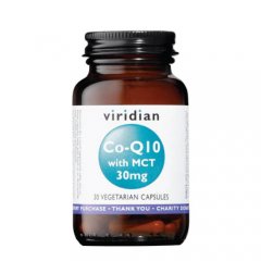 VIRIDIAN Co-enzyme QI0 30 mg with MCT kapsulės, N30