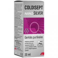 Coldisept nanoSilver gerklės purškalas 20ml