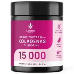 Hidrolizuotas kolagenas arbūzų skonio GAMTOS NAMAI 15 000, 260 g