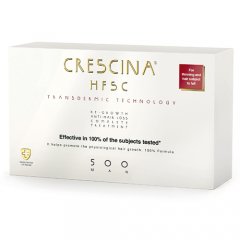 CRESCINA  TRANSDERMIC  Plaukų ataugimui ir slinkimo stabdymui, HFSC 500* (VYR) kompleksas 3,5ml N20