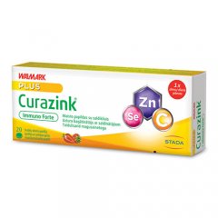Vitamino C, cinko ir seleno kompleksas CURAZINK IMMUNO FORTE, 20 pastilių