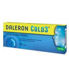 Daleron Cold 3 tabletės, N24