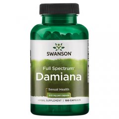 Swanson Damiana lapai (Turnera diffusa)  kapsulės, 510 mg, N100