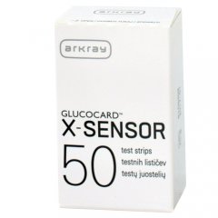 Glucocard X-sensor diagnostinės juostelės, nekalibruojamos, N50