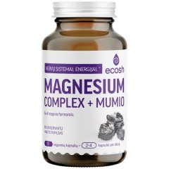 Nervų sistemai ECOSH MAGNESIUM COMPLEX + MUMIO, 90 kaps.