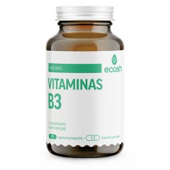 Ecosh Bioaktyvus Vitaminas B3 (nikotinamidas) 250mg NE, 90 kapsulių