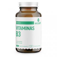 ECOSH Bioaktyvus Vitaminas B3 (nikotinamidas) 250mg NE, 90 kapsulių