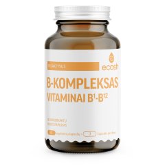 ECOSH bioaktyvus vitaminų B1 - B12 kompleksas kapsulės N90