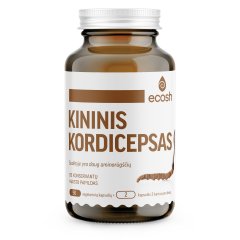 ECOSH Kininis kordicepsas, 500mg, 90 kapsulių