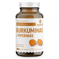 Kurkuminas (Curcumin) ECOSH, 90 kapsulių