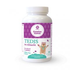 Tedis su ežiuole, kramtomosios tabletės vaikams, N100