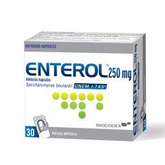 Enterol 250mg caps.N30 (blisteriai)