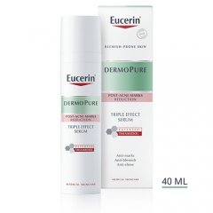 Serumas aknės paliktų dėmių mažinimui EUCERIN DERMOPURE TRIPLE EFFECT