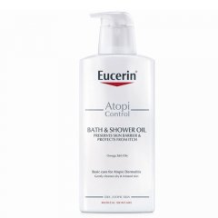 Vonios ir dušo aliejus sausai, atopinei odai EUCERIN ATOPICONTROL, 400 ml