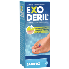 Exoderil 10 mg/ml odos tirpalas grybeliui gydyti, 20 ml