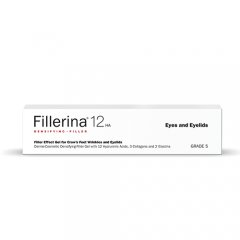 Dermatologinis gelinis užpildas paakiams ir akių vokams FILLERINA 12 HA, 5 lygis, 15 ml