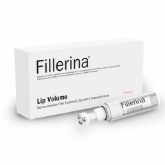 FILLERINA  LIP VOLUME LŪPŲ APIMTĮ DIDINANTIS PIEŠTUKAS SU 6 HIALURONO RŪGŠTIMIS IR PEPTIDAIS. 1 LYGIS