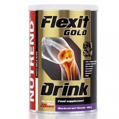 Flexit Gold Drink juodųjų serbentų skonio milteliai 400g