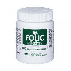 Folio rūgštis Longvit 400 mcg tabletės, N90