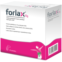 Vidurių užkietėjimui FORLAX, 20 pak.