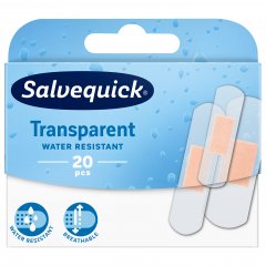 Pleistrų rinkinys SALVEQUICK TRANSPARENT, 20 vnt. 