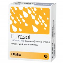 Furasol 1 g gargalas, milteliai tirpalui, N5