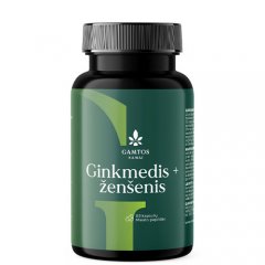 Ginkmedis+ženšenis kapsulės N60