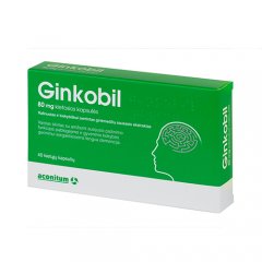 Ginkobil 80 mg kapsulės, N40