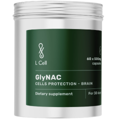 L Cell GlyNAC, kapsulės 500 mg, 60 kapsulių