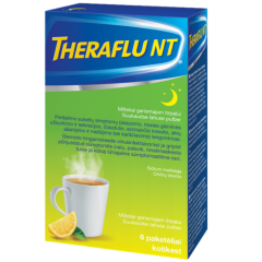 Milteliai geriamajam tirpalui nuo peršalimo THERAFLU NT, 6 vnt.