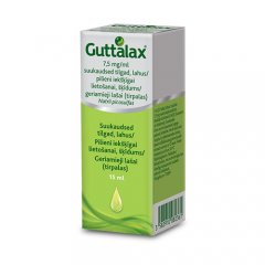 Guttalax 7,5 mg/ml geriamieji lašai, 15 ml
