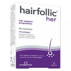 HAIRFOLLIC Woman plaukams, 30 tablečių