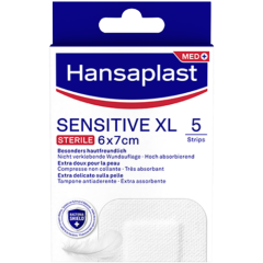 Pleistrai HANSAPLAST SENSITIVE XL 6x7cm, 5 vnt.