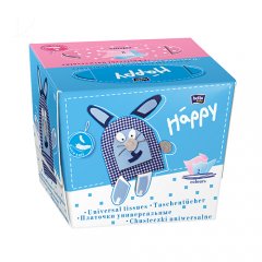 Happy dvispalvės popierinės higieninės nosinaitės (kiškis) N80