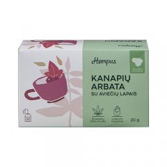 Hempus kanapių arbata su aviečių lapais 20g N1