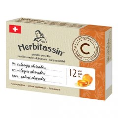 Herbitassin gerklės pastilės su šalavijų ekstraktu + vitaminas C