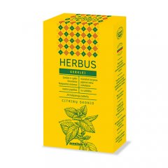 HERBUS gerklei citrinų skonio čiulpiamos tabletės N20