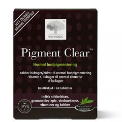 New Nordic Skin care pigment clear, tab. N60