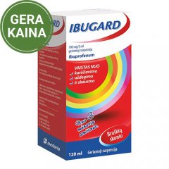 Ibugard 100 mg/5 ml geriamioji suspensija, 120 ml