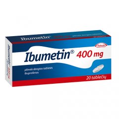 Ibumetin 400 mg tabletės, N20