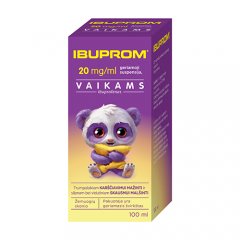 Ibuprom 20 mg/ml geriamoji suspensija, vaikams, 100 ml