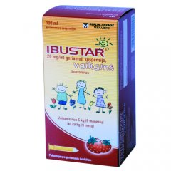 Ibustar 20 mg/ml geriamoji suspensija vaikams, 100 ml + matavimo švirkštas