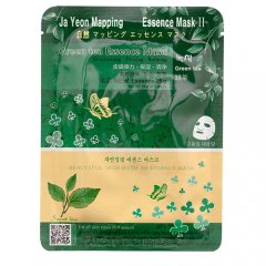 Ja Yeon Mapping Green Tea Essence Mask Lakštinė veido kaukė su žaliąja arbata 25g