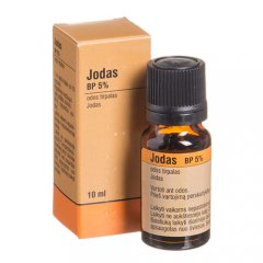 Jodas 5% BP odos tirpalas 10ml