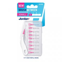 JORDAN  „Brush Between XS - 0,4mm“ tarpdančių šepetėliai, 10vnt