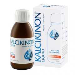 Kalcikinon Liquid skystas kalcis su vit. D3, K2, fosforu, 150ml