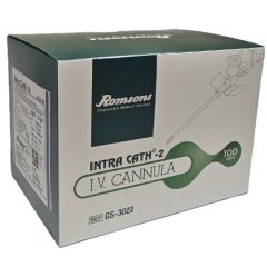 Intraveninis kateteris ROMSONS 22G (mėlynas), 1 vnt.