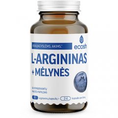 L-argininas su mėlynėmis ECOSH, 90 kapsulių