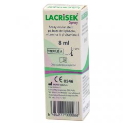 Lacrisek akių purškiklis su vitaminais, 8 ml