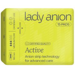 Ploni paketai LADY ANION ACTIVE, 15 vnt.